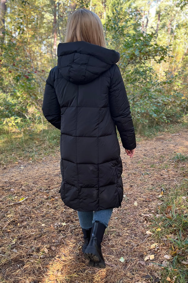 Nova Square Down Coat | Sort | Frakke fra Mos Mosh