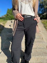 Donna Cargo Pants | Black | Bukser fra State bird