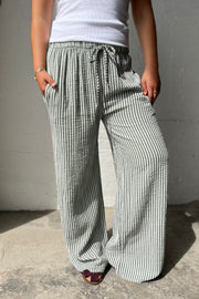 Sandy Stripe Pants | Kaki | Bukser fra Avery