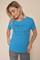 Ciara O-Ss Glam Tee | Blue Aster | T-shirt fra Mos Mosh