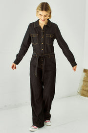 Lisea Jumpsuit 204778 | Black Denim | Jumpsuit fra Freequent