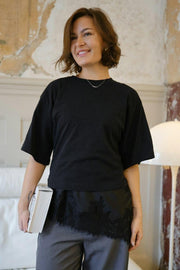 Viole Lace Top | Black | Bluse fra Neo Noir