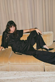 Evie Bellevue Pant Regular | Black | Bukser fra Mos Mosh