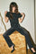 Marlena Shimmer Jeans Regular | Black | Jeans fra Mos Mosh