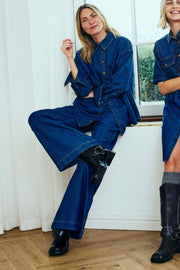 Lisea Shirt 206588 | Medium Blue Denim | Skjorte fra Freequent