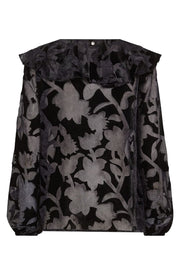 Basile Burn Blouse  | Black | Bluse fra Mos Mosh