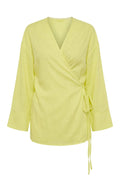 Katie Linen Shirt | Light Yellow | Skjorte fra Atelier C – nedsat