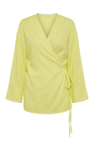 Katie Linen Shirt | Light Yellow | Skjorte fra Atelier C