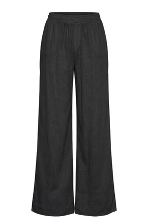 Katie Linen Pants | Black | Bukser fra Atelier C