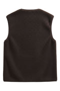 Teddy Waistcoat 207624 | Coffee Bean | Jakke fra Freequent