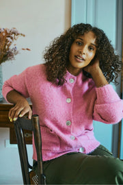 Louisa Cardigan 205416 | Fuchsia Pink | Cardigan fra Freequent