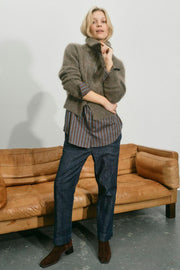 Hulda Knit Zip Cardigan | Bracken | Strik fra Mos Mosh