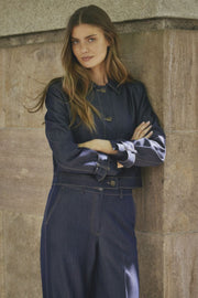 Terry Denim Jacket 30325 | Dark Denim | Jakke fra Co'couture