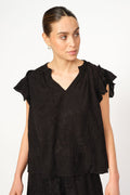 Tea Vito Blouse | Black | Top fra Mos Mosh – nedsat