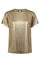 Nivola O-neck Metallic Tee  | Gold | T-shirt fra Mos Mosh