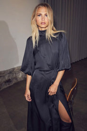Caysa Floor Dress | Black | Kjole fra Co'couture