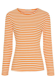 Josiane LS Tee | Arancio/Greggio | Bluse fra Marta du Chateau