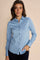 Tina Jersey Shirt | Bel air blue Jersey | Skjorte fra Mos Mosh