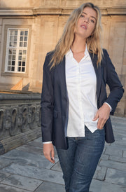 Mary Night Blazer | Navy | Blazer fra Mos Mosh