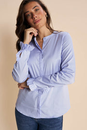 Mattie Sustainable Shirt | Light Blue | Skjorte fra Mos Mosh