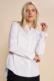 Mattie Sustainable Shirt | White | Skjorte fra Mos Mosh