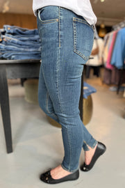Harlow-Ankle-Je-Slit  | Medium blue | Jeans fra Freequent