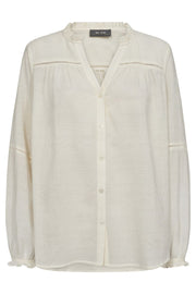 Benedetta Cotton Shirt  | Ecru | Skjorte fra Mos Mosh