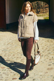 Lamby Waistcoat 206965 | Simply Taupe | Jakke fra Freequent