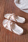 Elia Embroidered Sandals | Beige