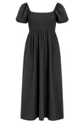 Elinor Smock Dress | Black | Kjole fra French Laundry