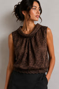 Jamie Lace Top | Dark Brown