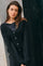 Thora V-Neck Knit Cardigan | Black | Strik fra Mos Mosh