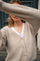 Thora V-Neck Knit Cardigan | Feather Gray | Strik fra Mos Mos