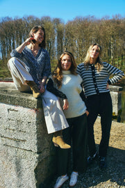 Jazz Cardigan 206484 | Moonbeam Melange W. Black | Cardigan fra Freequent