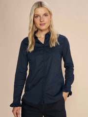 Mattie Flip Shirt | Night Blue | Shirts fra Mos Mosh