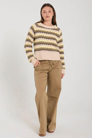 Nezzy Pullover 206304 | Moonbeam W. Morel | Strik fra Freequent