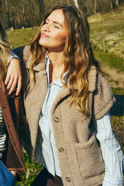 Lamby Waistcoat 206965 | Simply Taupe | Jakke fra Freequent