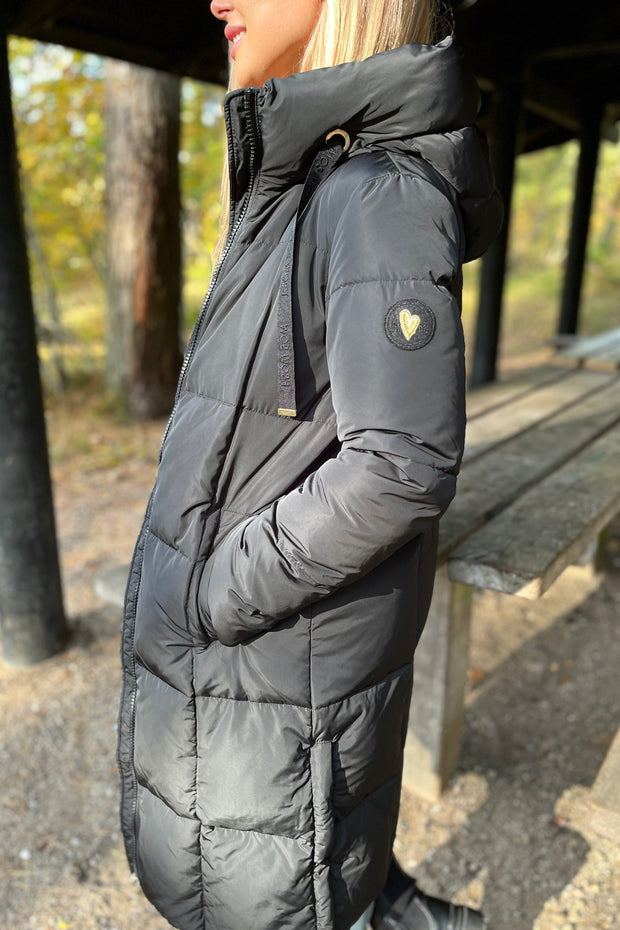 Nova Square Down Coat | Sort | Frakke fra Mos Mosh