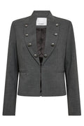 Priscillacc Officer Jacket 500823 | Mid Grey | Co'couture