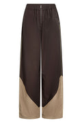 Aloracc Block Pant 500847 | Dark Brown | Co'couture