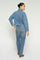 Rachel Slanted Jeans 30' | Mid Blue | Mos Mosh