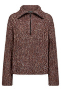 Kelsey Highneck Knit | Fudge | Strik fra Mos Mosh