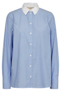 Tayla Stripe Shirt | Hydrangea | Skjorte fra Mos Mosh – nedsat