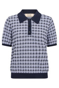 Tink SS Polo Knit | Violet Tulip | Strik fra Mos Mosh
