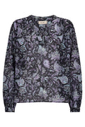 Tenca Fleura Blouse | Salute Navy | Bluse fra Mos Mosh