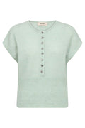 Mape Sl Knit Top | Frosty Green | Strik fra Mos Mosh
