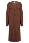 Thora Longline Cardigan | Downtown Brown | Strik fra Mos Mosh