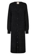 Thora Longline Cardigan | Black | Strik fra Mos Mosh