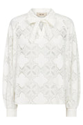 Tamlyn Lace Blouse | Ecru | Bluse fra Mos Mosh