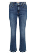 Ashley Galleon Raw Jeans Ankle | Blue | Jeans fra Mos Mosh